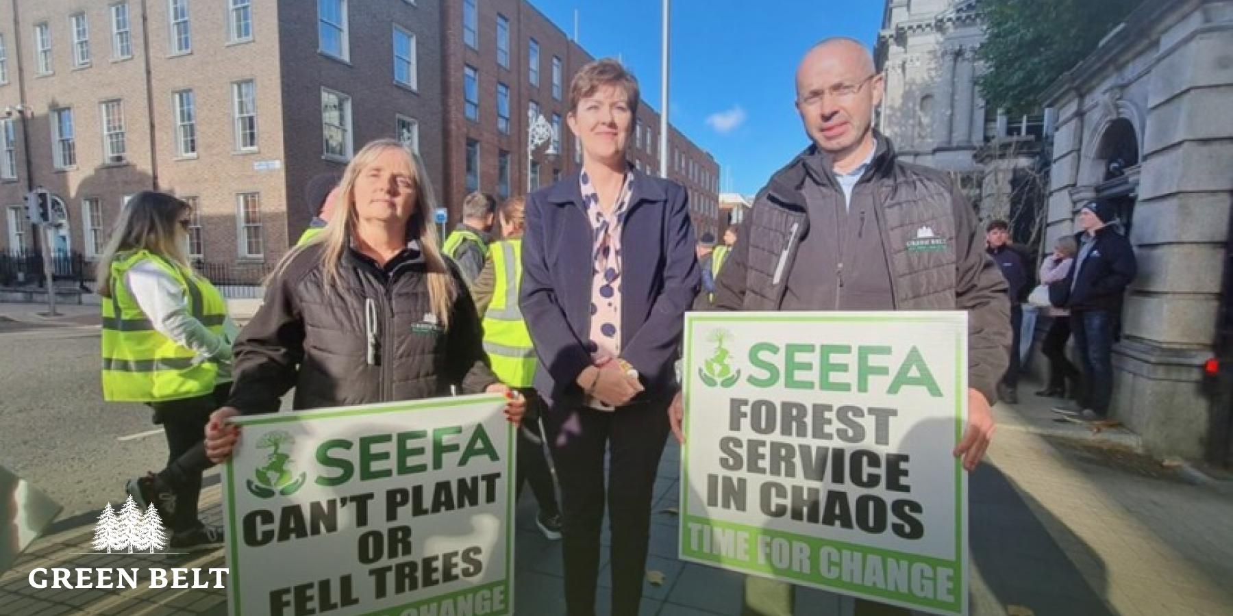 SEEFA protest at Dáil Éireann