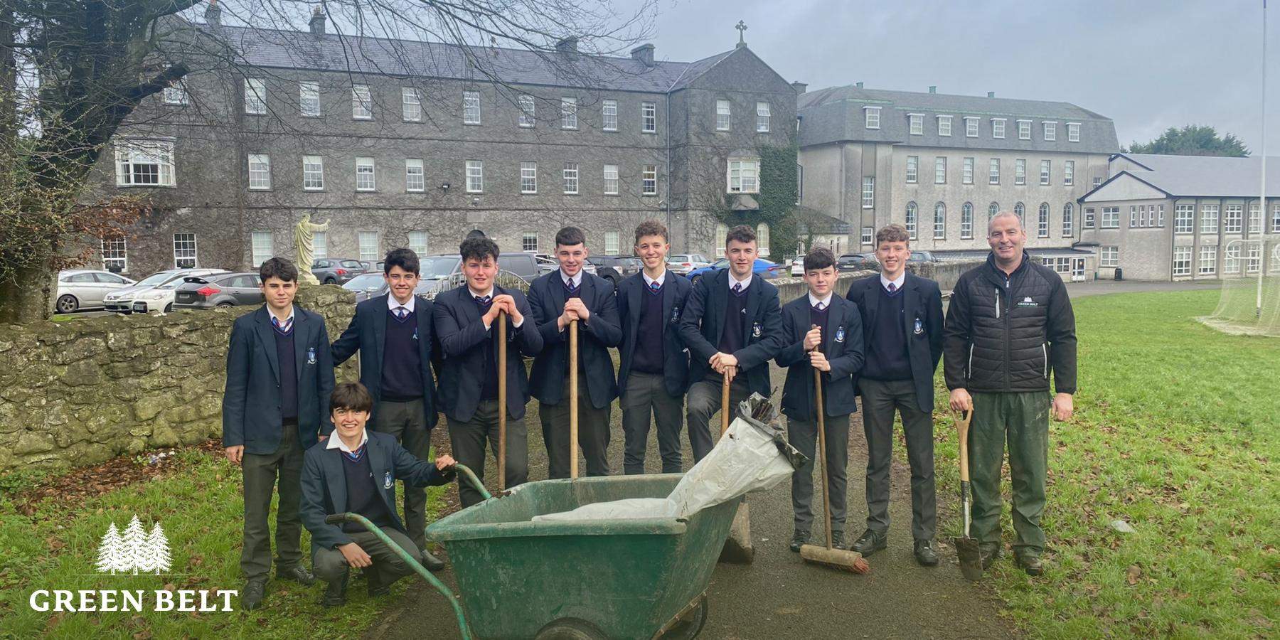 Green Belt plant with students of St Jarlath’s College